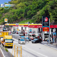 Panneau publicitaire personnalisé en aluminium et acier pour station-service, affichage LED extérieur des prix du carburant, totem publicitaire