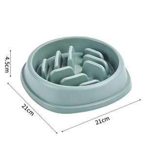 Large Slow <b>Feeder</b> Dog <b>Cat</b> Bowl - Anti-Choke Anti-Slip Pet Food Dish - Product Image 6