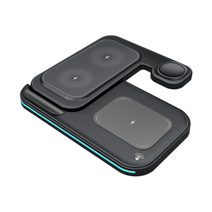 <span class=keywords><strong>Cargador</strong></span> Inalámbrico 3 en 1 Plegable con Luz LED, 15W QC3.0 PD <span class=keywords><strong>para</strong></span> <span class=keywords><strong>iPhone</strong></span>, Apple Watch, AirPods, Tipo-C - Product Image 6