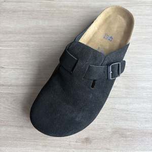 Unisex Mules Clogs Soft Cork Foot Bed Arch Support Breathable Leather Upper <strong>Slip</strong> <strong>on</strong> Casual Footwear - Product Image 4