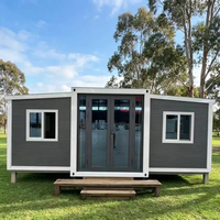 Maison conteneur en acier extensible de luxe de 30 pieds avec salle de bain et cuisine intégrées pour une vie moderne