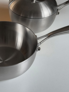 Vente en gros en acier inoxydable ensemble de soupe et marmites en forme de pomme compatible avec les cuisinières électriques lave-vaisselle pour la maison et la cuisine - Product Image 2