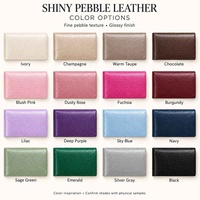 Carnet de notes/agenda Hongbo multi-couleurs avec 6 anneaux dorés A6, en cuir grainé brillant de luxe, idéal comme carnet de bureau/carnet à anneaux