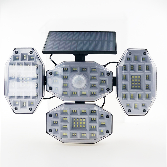 TAIKOO Solar Motion Sensor Light Outdoor Garden with Remote Control Solar Lamp High Lumen