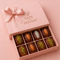 Boîte Cadeau Personnalisée Recyclable pour Dattes du Ramadan, Noix, Fruits Séchés, Biscuits et Desserts pour l'Aïd, Emballage de Dattes du Ramadan