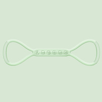 Bande de résistance en silicone personnalisée en forme de 8 avec logo, bande de yoga portable, équipement d'entraînement de fitness et de Pilates