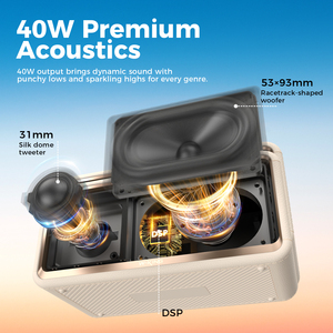 <span class=keywords><strong>ลำโพง</strong></span>พกพา W-King H130 เสียงเบสที่ดีที่สุด กำลังขับ 40 วัตต์ พร้อมวูฟเฟอร์ <span class=keywords><strong>ลำโพง</strong></span>บลูทูธไร้สาย อุปกรณ์เสียงไร้สาย มาตรฐานกันน้ำ IPX7 - Product Image 2