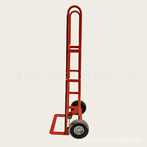 รถเข็นสี่ล้อ รับน้ำหนักได้ 200 กก. ทนทานสำหรับงานอุตสาหกรรม สีแดงเคลือบผงเหล็ก วัสดุเหล็ก รถเข็นเงียบสำหรับคลังสินค้า - Product Image 1