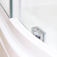 Cabine de Douche en Verre Complète Quart de Cercle Autonome avec Receveur