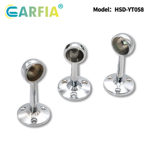 Herrajes para Muebles: Soporte Redondo de Aleación de Zinc para Riel de <span class=keywords><strong>Ropa</strong></span>, Soporte para Barra de Armario, Soporte para Tubo de <span class=keywords><strong>Ropa</strong></span> - Product Image 2
