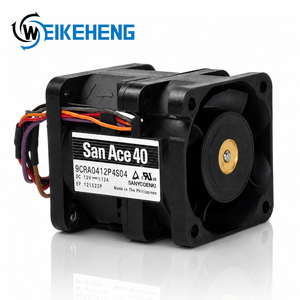 Ventilador Axial de Alta Presión Estática <span class=keywords><strong>Sanyo</strong></span> 9CRA0412P4S04 12V 1.2A 4CM, Ventilador de Refrigeración para Servidor e Inversor con Rodamiento de Bolas PWM de 4 Pines 4048 - Product Image 1