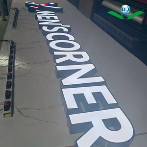 Letrero Led de 40x40 cm, letrero Led rojo para barbería, señalización Led para barbería, exterior, Doner Chef, Shenyang, letrero con letras de luz Led - Product Image 2