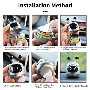 Mini Robot Ambientador de Aire para Coche, Decoración de Fragancia para Vehículos, 1 Unidad - Product Image 6