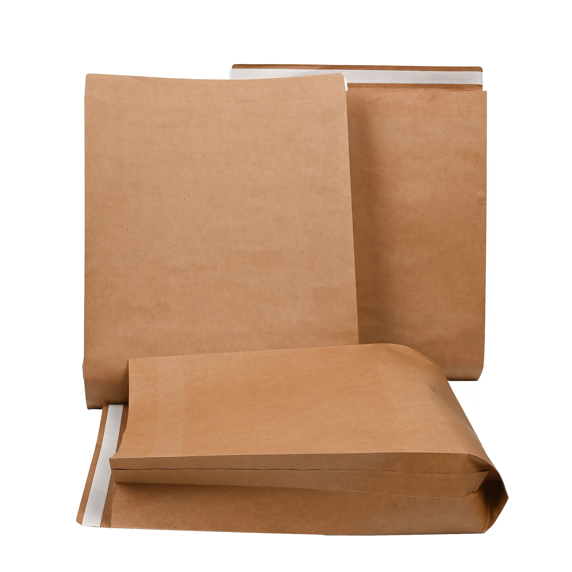 Biodegradável papel kraft saco mailing Express Envelope sacos com fita adesiva e logotipo