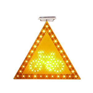 Tùy chỉnh nhôm Led nhấp nháy năng lượng mặt trời Powered giao thông an toàn đường bộ qua dấu hiệu cảnh báo dấu hiệu giao thông - Product Image 3