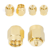 Adaptador RF Impermeable Tipo SMA Hembra a Hembra, Conector Recto de Montaje en Panel para Sistemas de Antena RF Industriales