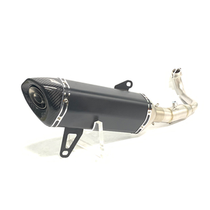<span class=keywords><strong>2017</strong></span> + Acero inoxidable 51MM motocicleta sistema de escape completo para <span class=keywords><strong>X</strong></span> <span class=keywords><strong>MAX</strong></span> <span class=keywords><strong>300</strong></span> tubo de cabecera con sensor O2 modificar tapa de fibra de carbono - Product Image 1