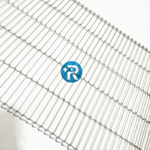 حزام ناقل سلسلة سلمية من شبكة الأسلاك المنسوجة بنمط التويل، مصنوع من الفولاذ المقاوم للصدأ SUS 304 316، مخصص، صالح للاستخدام الغذائي - Product Image 2