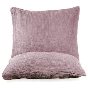 <span class=keywords><strong>Taie</strong></span> d'<span class=keywords><strong>oreiller</strong></span> en <span class=keywords><strong>gaze</strong></span> <span class=keywords><strong>de</strong></span> <span class=keywords><strong>coton</strong></span> <span class=keywords><strong>de</strong></span> couleur unie en mousseline, <span class=keywords><strong>taie</strong></span> d'<span class=keywords><strong>oreiller</strong></span> 4 couches douce, légère et respirante pour toutes les saisons. - Product Image 2