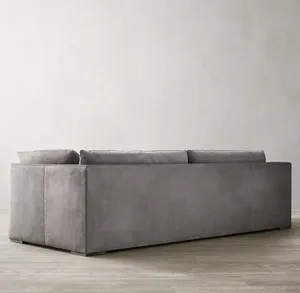 Venta al por Mayor, Nuevo Diseño Moderno Italiano, Juego de Muebles Modulares de Cuero Costera con Base de Roble para Sala de Estar, Diseños de Lujo - Product Image 4