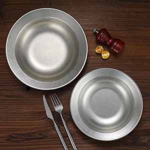 Stainless Steel Salad Bowl Set 2Pc Dishwasher Safe Party Use - Product Image 1