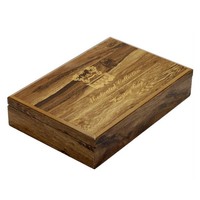 Boîte à bouteille d'huile de parfum en bois de luxe personnalisée avec joli insert en velours taille et logo personnalisés