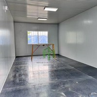 Maisons conteneurs de 20 pieds pour dortoirs de chantier/bureaux mobiles/abris d'urgence prêtes à l'emploi après installation