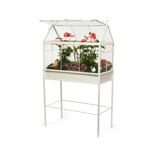 Jardín interior moderno en contenedor suculento Planta Terrario Contenedores de vidrio Kit de jardín Caja de metal colgante Cultivo interior como regalo - Product Image 1