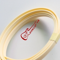 Factory Supplier 1650*6*1.5mm Ivory ABS Plastic Guitar Binding for Electric Acoustic Guitars in Black White Colors