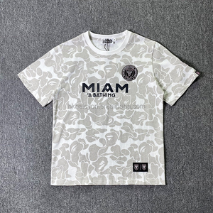 Camiseta Deportiva Casual de Algodón 100% Satinado, Estampada, Holgada, Moderna, de Diseñador, para Hombre, de Alta Calidad y Nuevo Estilo - Product Image 5