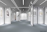 Cloison modulaire moderne en MDF (à suspension supérieure) avec panneau coulissant, cadre métallique, épaisseur 18-22 mm, pour hôtel et bureau