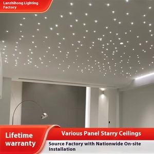 Pırıltı LED <span class=keywords><strong>Fiber</strong></span> optik yıldız tavan paneli açık dış oturma odası kullanımı için uzaktan kumanda renk değişimi Starlight - Product Image 3