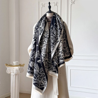 Écharpe Jacquard Abeille Premium Automne et Hiver Accessoire de mode doux et chaud avec motif de lettre Bestseller Matériau semblable à du cachemire