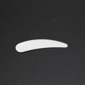 Spatole cosmetiche con cucchiaio in pp crema bianca instock a basso prezzo all'ingrosso con spatola in plastica con stampa di seta - Product Image 4