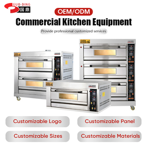 Horno Công Nghiệp Quảng Châu Thương Mại Bánh Pizza Bánh Mì Làm 3 Boong 6 Khay Gas Điện Bánh Nướng Lò Để Bán Nướng - Product Image 5