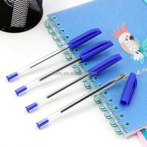 Wholesaler Ballpoint Manufacturers Bulk Cheap 1Mm Blue Plastic Point 50 Pcs Boxed Ball <b>Pen</b> - Product Image 4