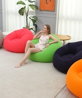 Canapé gonflable individuel moderne |   Chaise de loisirs pliable d'extérieur avec rembourrage épais