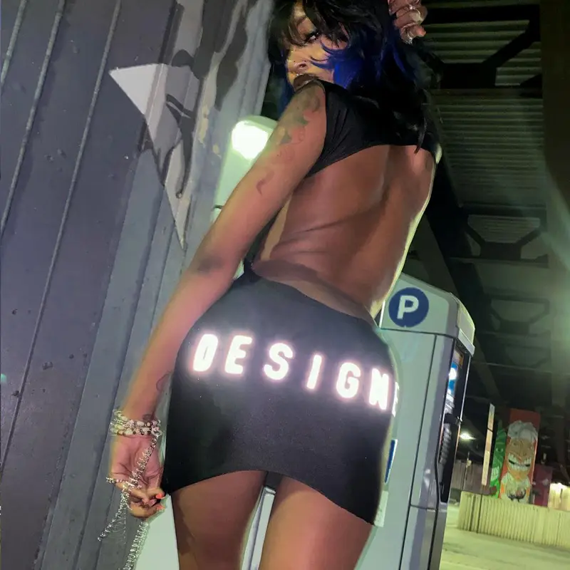 BOYI 2023 New Arrivals Summer Sleeveless Backless Designer Printed Sexy Short Slim Bodycon Dress For Women