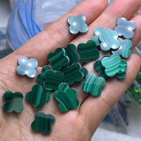 Vente en gros de trèfle à quatre feuilles de malachite blanche naturelle bleu noir rouge vert agate pierre précieuse en vrac avec couleur fantaisie