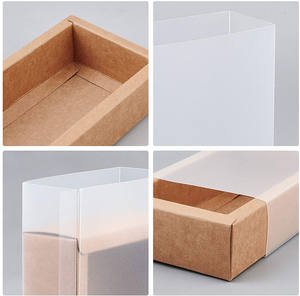 كبير مستطيل براون كرافت صناديق الثقيلة ورقة هدية مربع مع واضحة نوافذ بلاستيكية - Product Image 5
