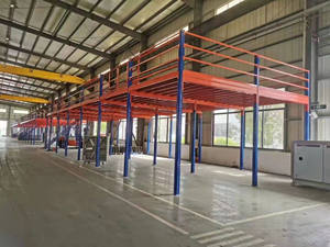 Mracking Entrepôt Étagères Mezzanine robustes et robustes Étagères de grenier Usine industrielle et entrepôt Acier épaissi - Product Image 5