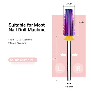 Brocas Profesionales para Uñas 5 en 1, Brocas Multifunción de Carburo de Tungsteno de 3/32'', Aptas para Manicura, Pedicura, Cutículas y Gel - Product Image 6
