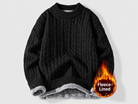 Nouveau pull en coton anti-rides ODM, pull chaud en tricot pour homme, pull décontracté à manches longues pour l'hiver