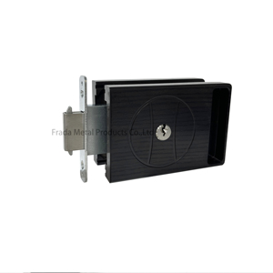 Manija de cerradura delgada moderna para puerta corrediza de vidrio Directo de fábrica con 3 Llaves - Product Image 1