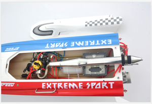 Barco <span class=keywords><strong>RC</strong></span> con Motor de Gasolina de 30CC, Calcomanías Decorativas, Barco <span class=keywords><strong>RC</strong></span> Eléctrico Modelo Big Spider DT135 <span class=keywords><strong>Lancer</strong></span>, Precio al por Mayor - Product Image 3