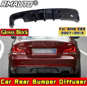 Accesorios para BMW E82 2007-2013, Protector de Parachoques Trasero para BMW E82, Estilo Deportivo, Negro Brillante, Difusor, Kit de Carrocería - Product Image 4