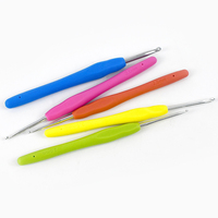 Crochets ergonomiques Meetee BK464 2-10 mm, aiguilles à crocheter en aluminium à prise souple, ensemble pour le tricot, le fil, l'artisanat, les outils manuels DIY