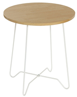 Table d'appoint tambour en métal pour salon canapé table d'appoint coin simple table basse