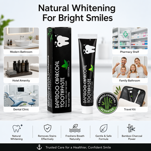 <span class=keywords><strong>Dentifrice</strong></span> blanchissant à la menthe au <span class=keywords><strong>charbon</strong></span> actif de bambou pour une haleine fraîche – Vente en gros directe fabricant - Product Image 2