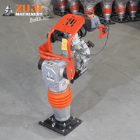 Pilonneuse vibrante ZUJI HCD125 essence/diesel/électrique 5,5 CV, compresseur de sol 220V/380V 125kg pour terrassement et routes